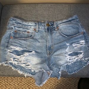 high rise festival American eagle shorts